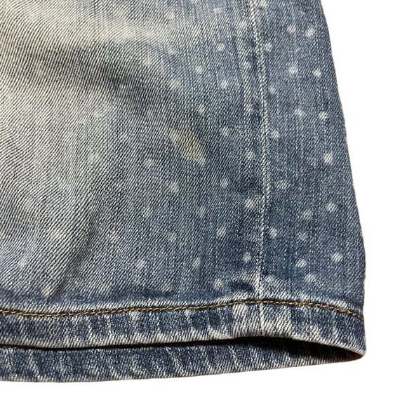 Fat Face Polka Dot Denim Jean Shorts Medium Wash Women's Size 12 Twee Y2K - Picture 6 of 13